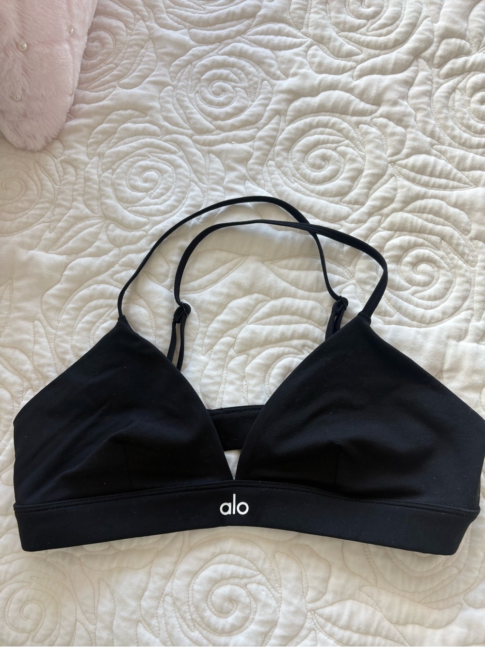 ALO Yoga Black Strappy Bralette